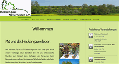 Desktop Screenshot of heckengaeu-naturfuehrer.de